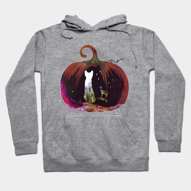 Pumpkin Cat Hoodie by bumalum